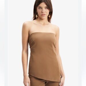Bardot Cosmos Strapless Top in Chocolate Brown size XXL plus size
